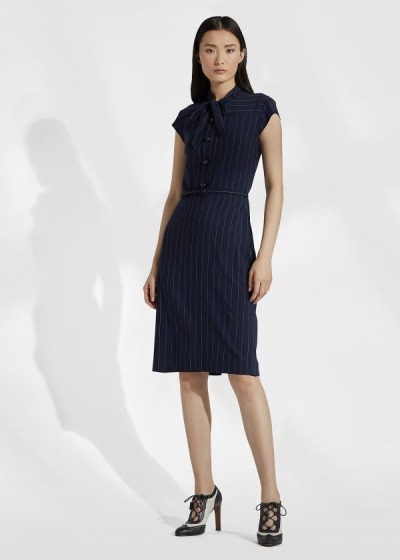 Women's Ralph Lauren Carlisle Wool Twill Day Dresses | 541782VMJ